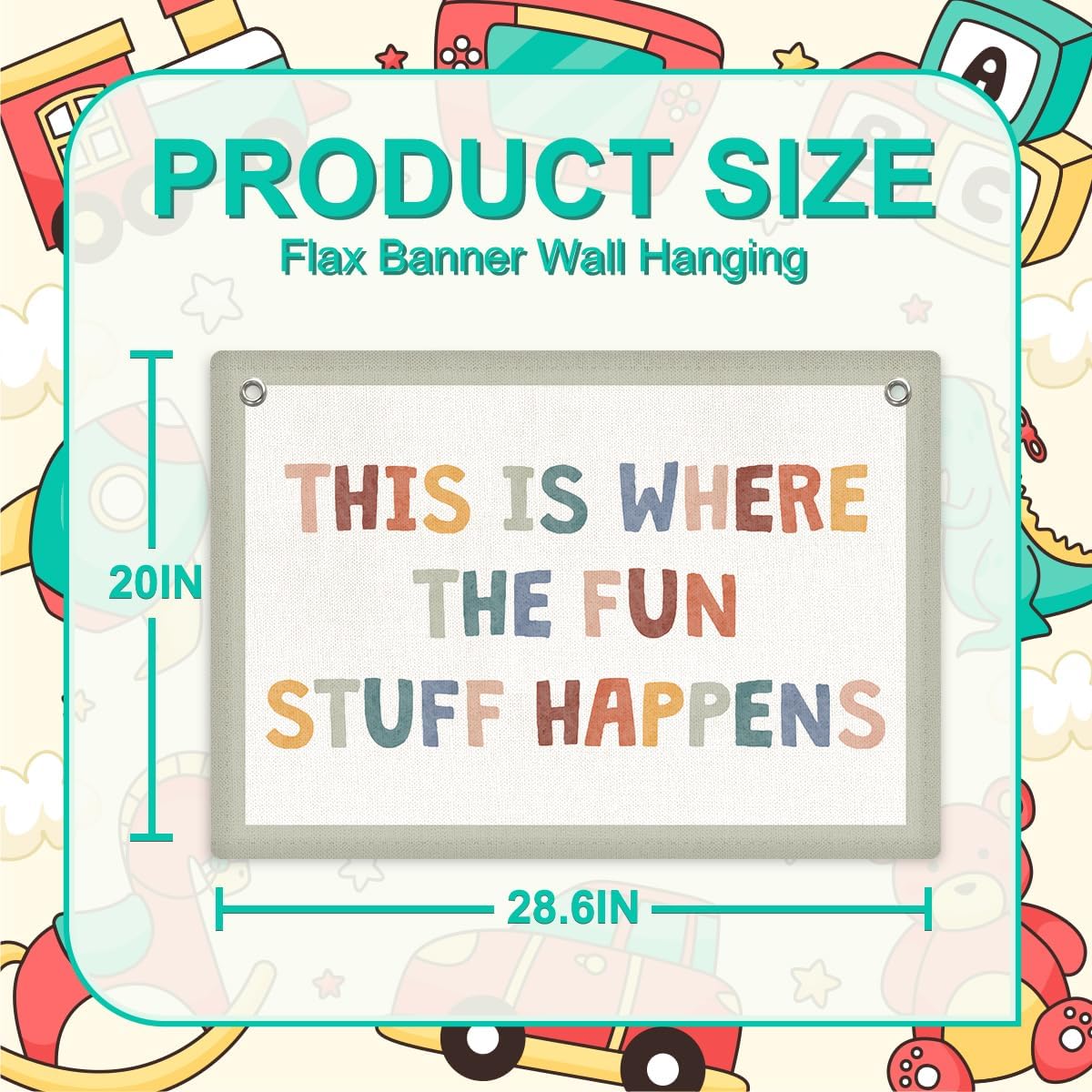 Playroom Decor, Playroom Sign Banner Wall Hanging image 5
