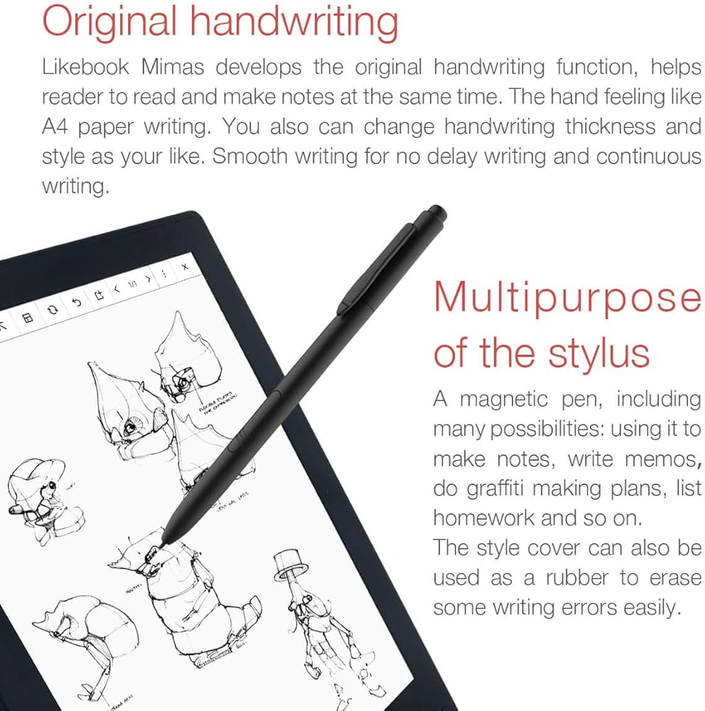 Likebook Mimas E-Reader, 10.3”, Dual Touch, Hand Writing, Built-in