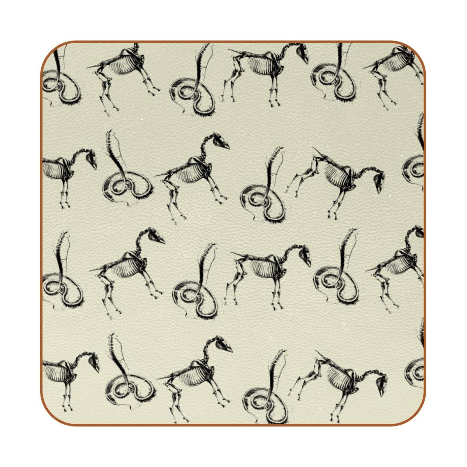 Sous-verres motif serpent et cheval pour vos apéritifs entre amis et cafés quotidiens