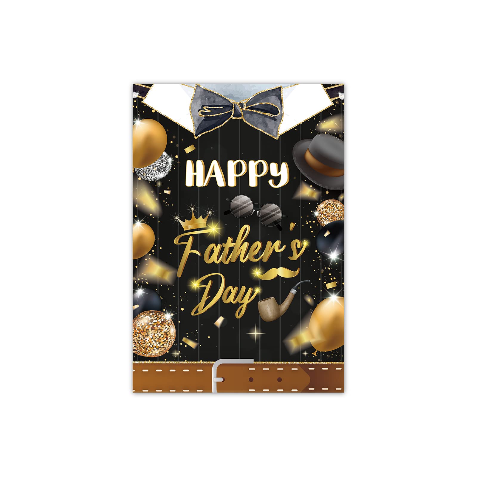 MELTELOT Vatertag Gartenflagge – Schwarz/Gold, 30,5 X 45,7 Cm, Doppelseitig, Wetterfest