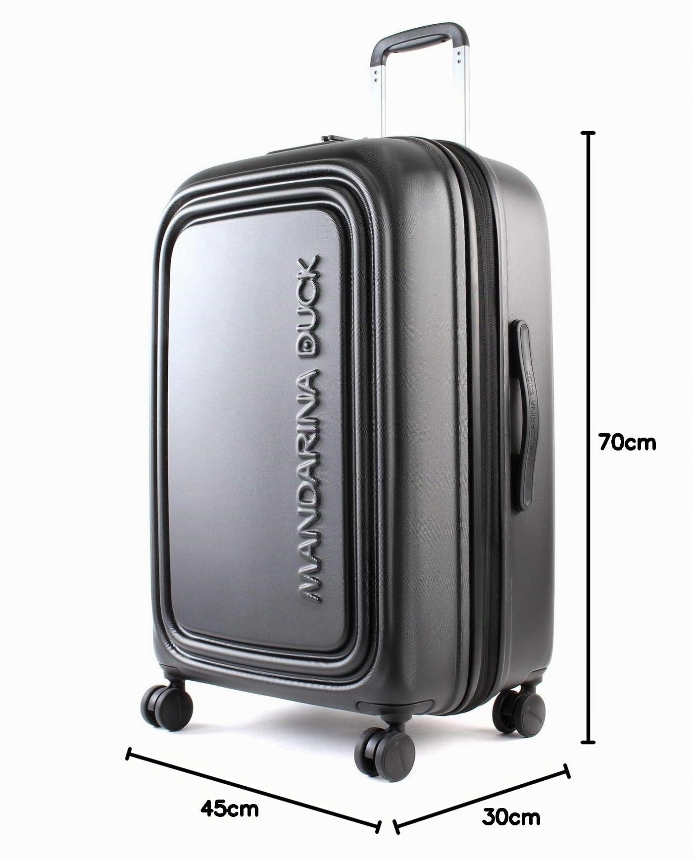 Mandarina Duck Logoduck + Trolley Medium Exp, Nero (Black), 45x69x32/35(LxHxW)