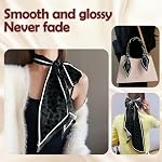 Tête de cheveux écharpe soie Feeling long satin cou écharpes satin pour sac à main mignon esthétique décoration femmes filles 59 * 6.7”