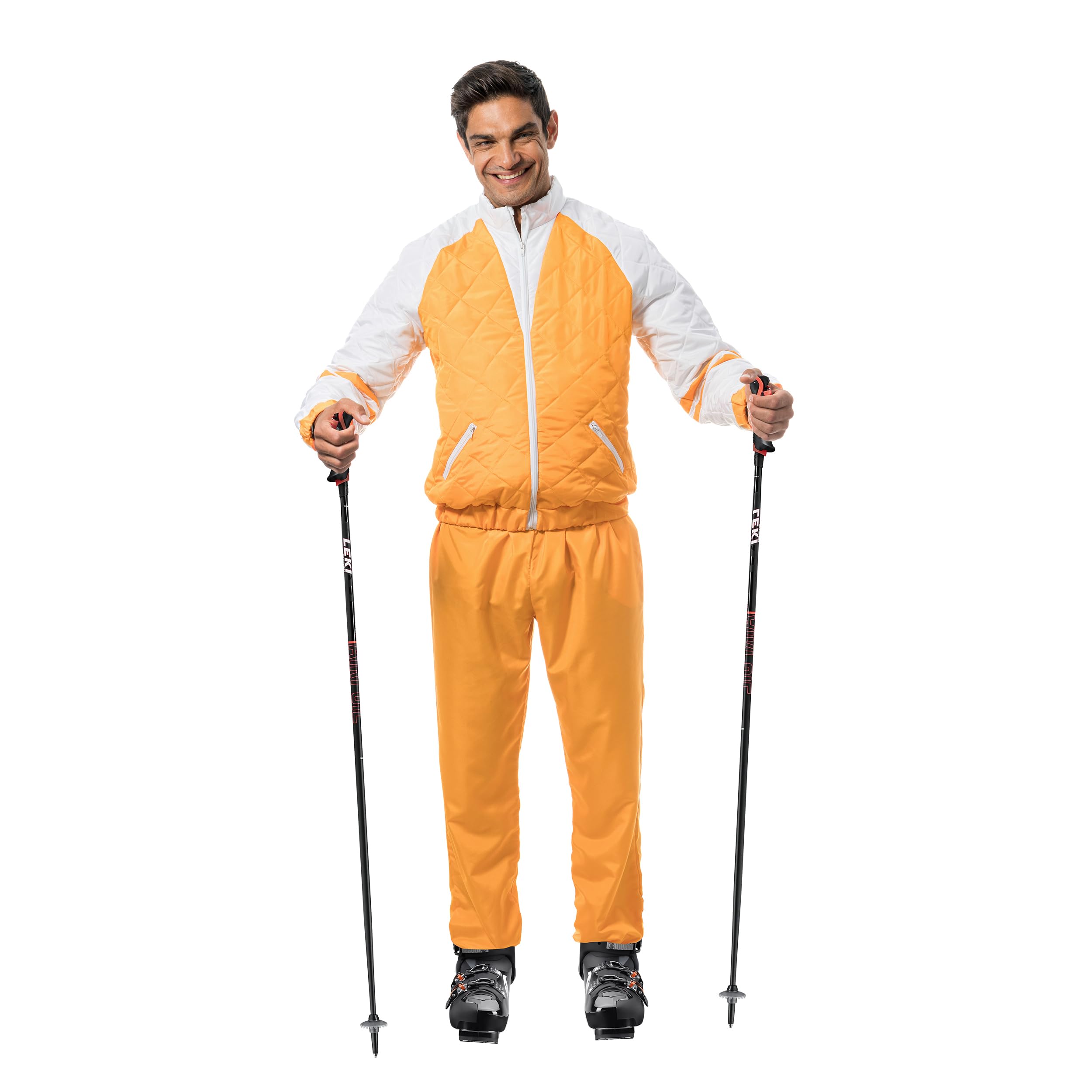 Chaks - combinaison de ski pour adultes, veste et pantalon, combinaison de neige des années 80, costume pour après-ski, carnaval, fête rétro