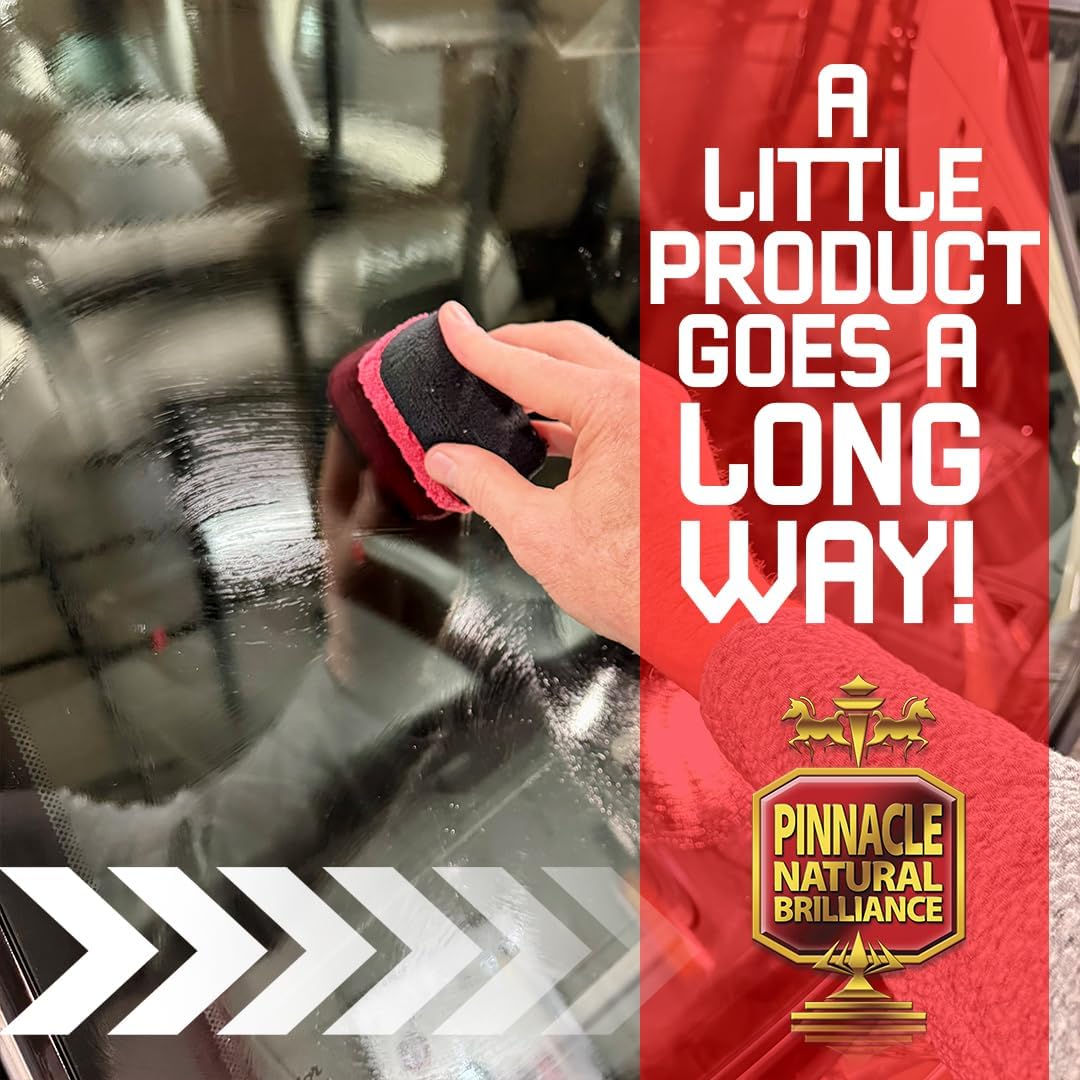PBMG SONAX Pinnacle Glass Cleaner Combo | Complete Glass Cleaning Kit for Vehicles & Home | Streak-Free Shine on Windows, Mirrors, & Shower Doors | Professional-Grade, Easy to Use | SON-338400-AZBN