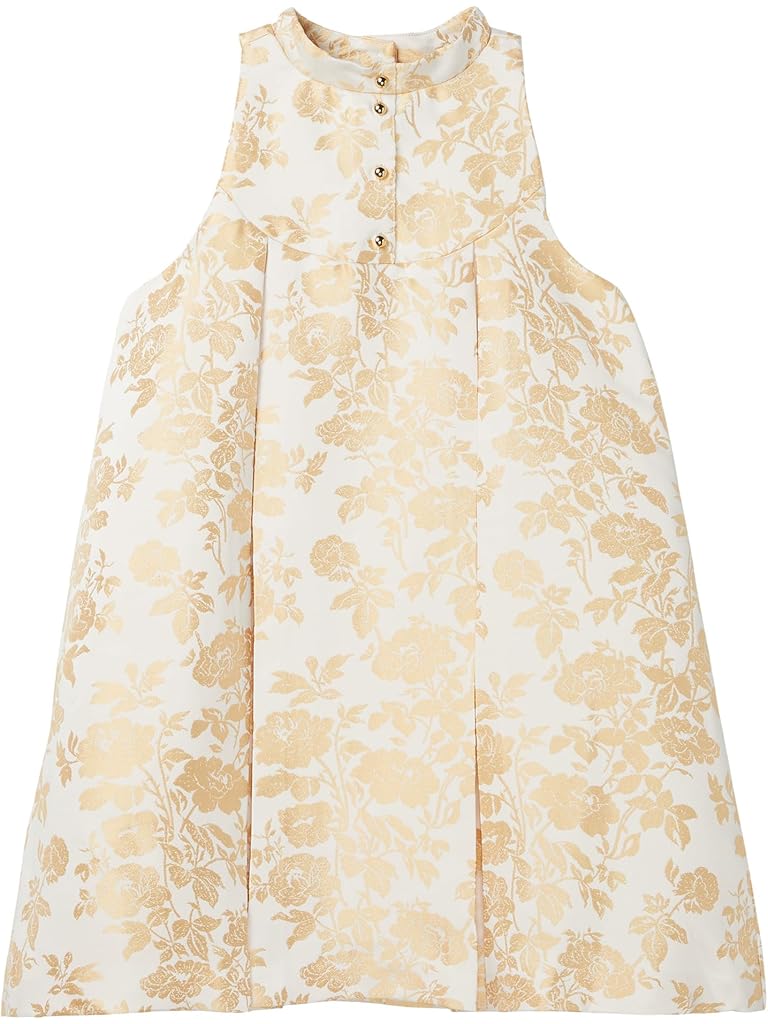 Gold Janie and Jack Gold Floral Shift Dress (Toddler/Little Kid/Big Kid)
