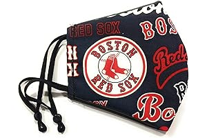 BOSTON R E D Sox (adjustable elastic) Adult Size Anti-Fog Triple Layer...