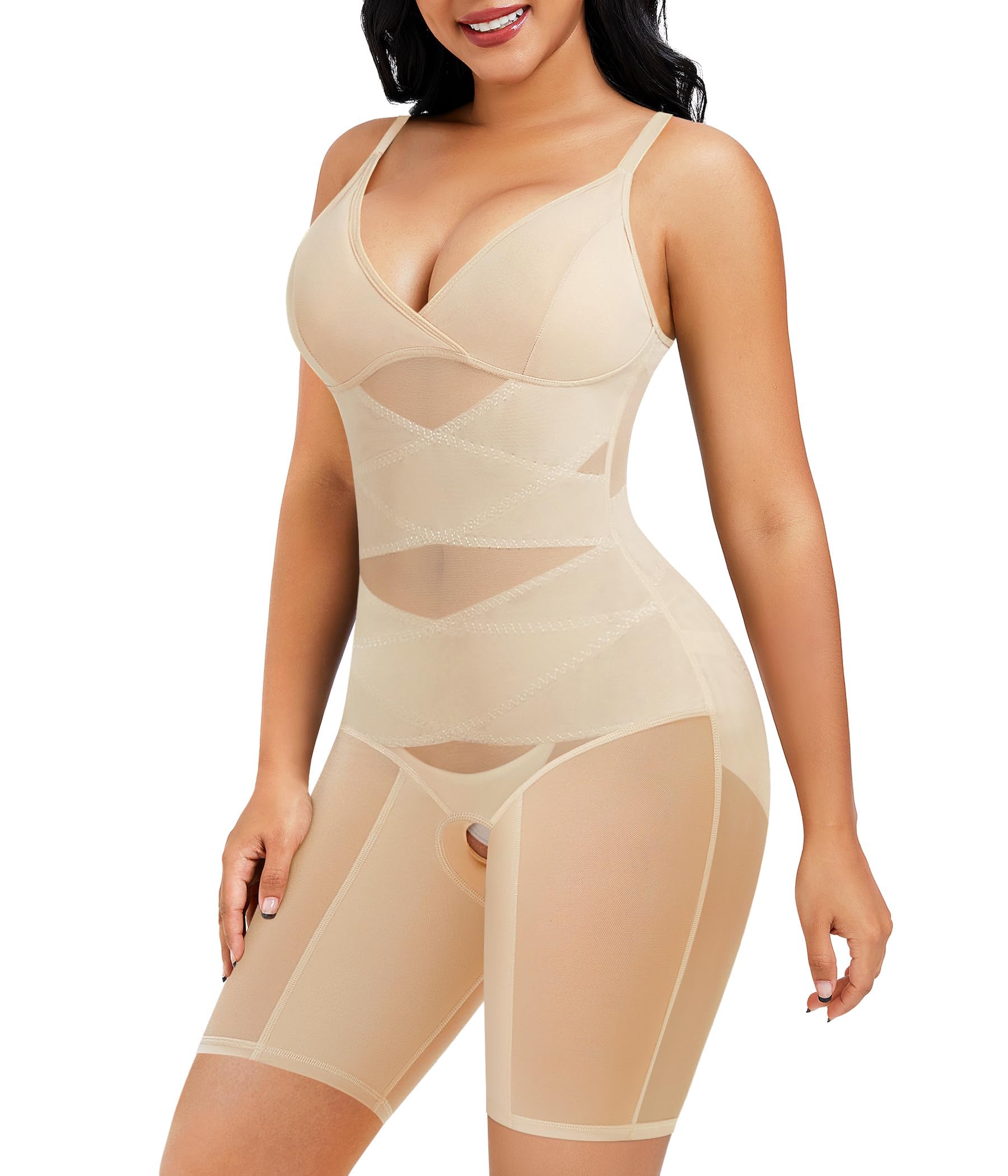 REYEOGO V-Neck Full Body Shaper