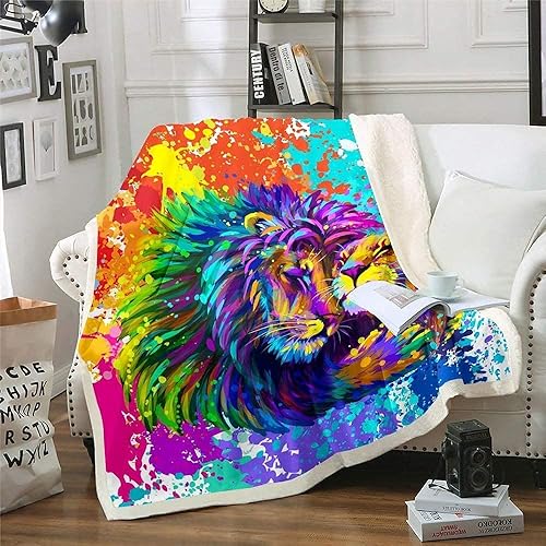 Manta de forro polar Sherpa de fútbol para niños, colorida manta de felpa con estampado de fútbol de dibujos animados, suave y cálida, manta de