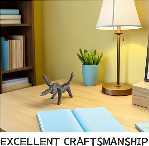 Miniatura 9 de EXCEART Figura de animal de hierro, escultura de caballo de burro, adornos de animales de escritorio para decoración de oficina en casa