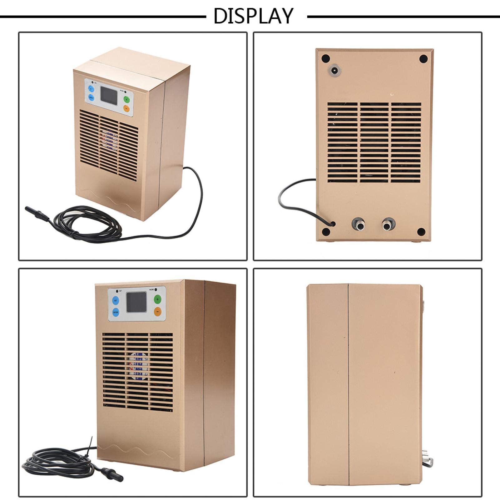 Enfriador Acuario Profesional, 70 W refrigeración eficiente, enfriador tanque peces dorado para acuarios tropicales, peceras grandes y entornos cálidos