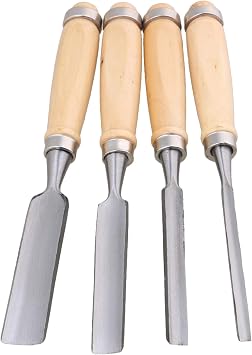 4PCS Semicircle Wood Carving Hand Chisel Tool Set Woodworking Gouges