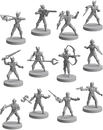 Miniatura 2 de Renegade Game Studios: Power Rangers Juego de rol Hero Miniatures Set 2: Doce nuevos diseños de Ranger listos para pintar y personalizar