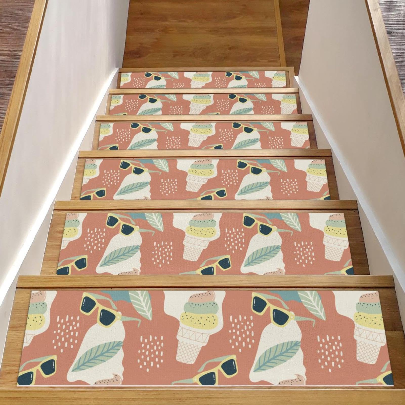 Tapis d'escalier antidérapants Icecream contre les marches glissantes