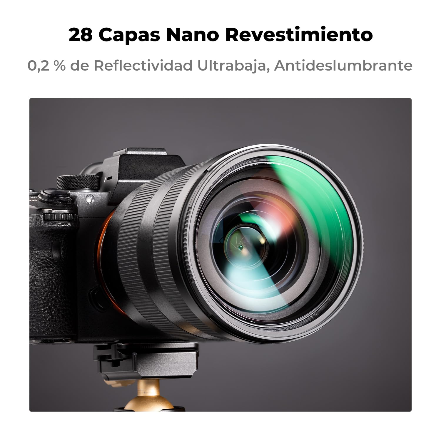 K&F CONCEPT Nano-Xcel 49mm Kit de Filtro de Protección MCUV + Polarizador