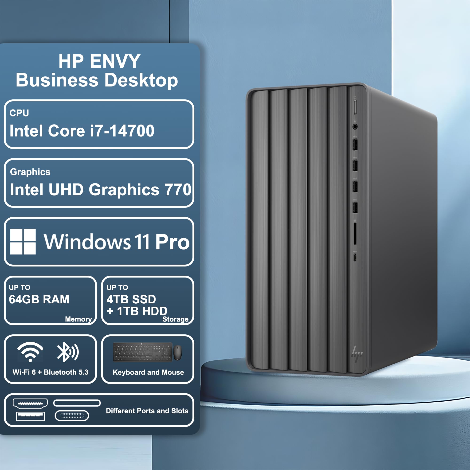 Amazon.com: HP Envy Desktop, 14th Gen Intel Core i7 Processor (up