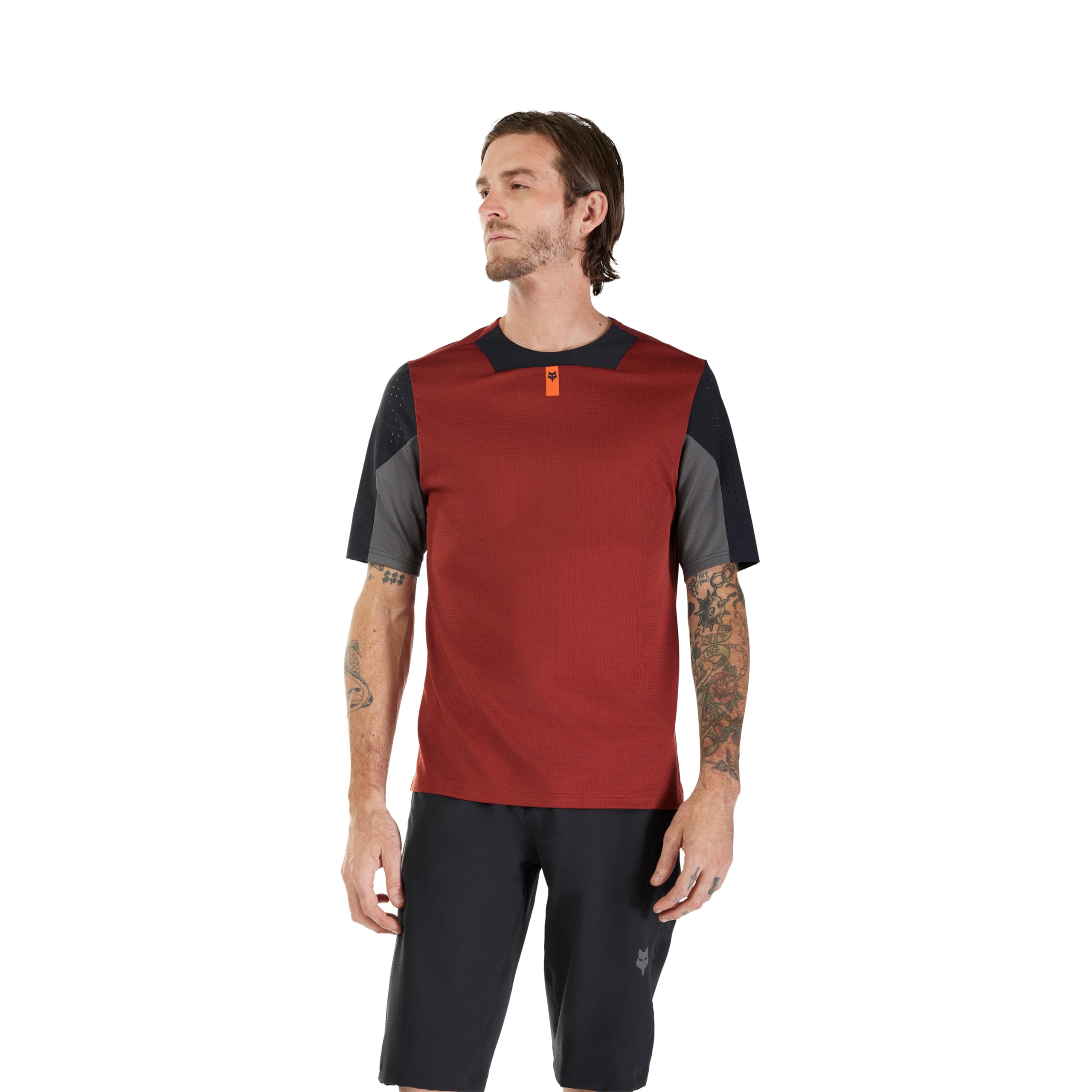 Fox Racing Men's Defend Short Sleeve Moutain Bike Jersey, Rust, Large
