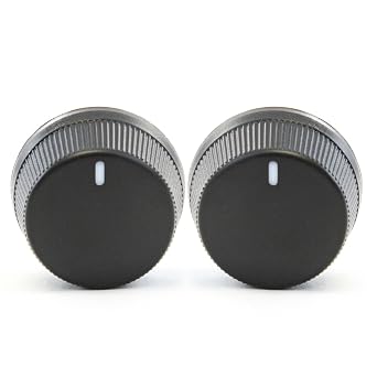 Red Hound Auto 2 Control Knob Fan Speed Heater AC 1998-2000 Compatible with Honda Accord Temperature Black