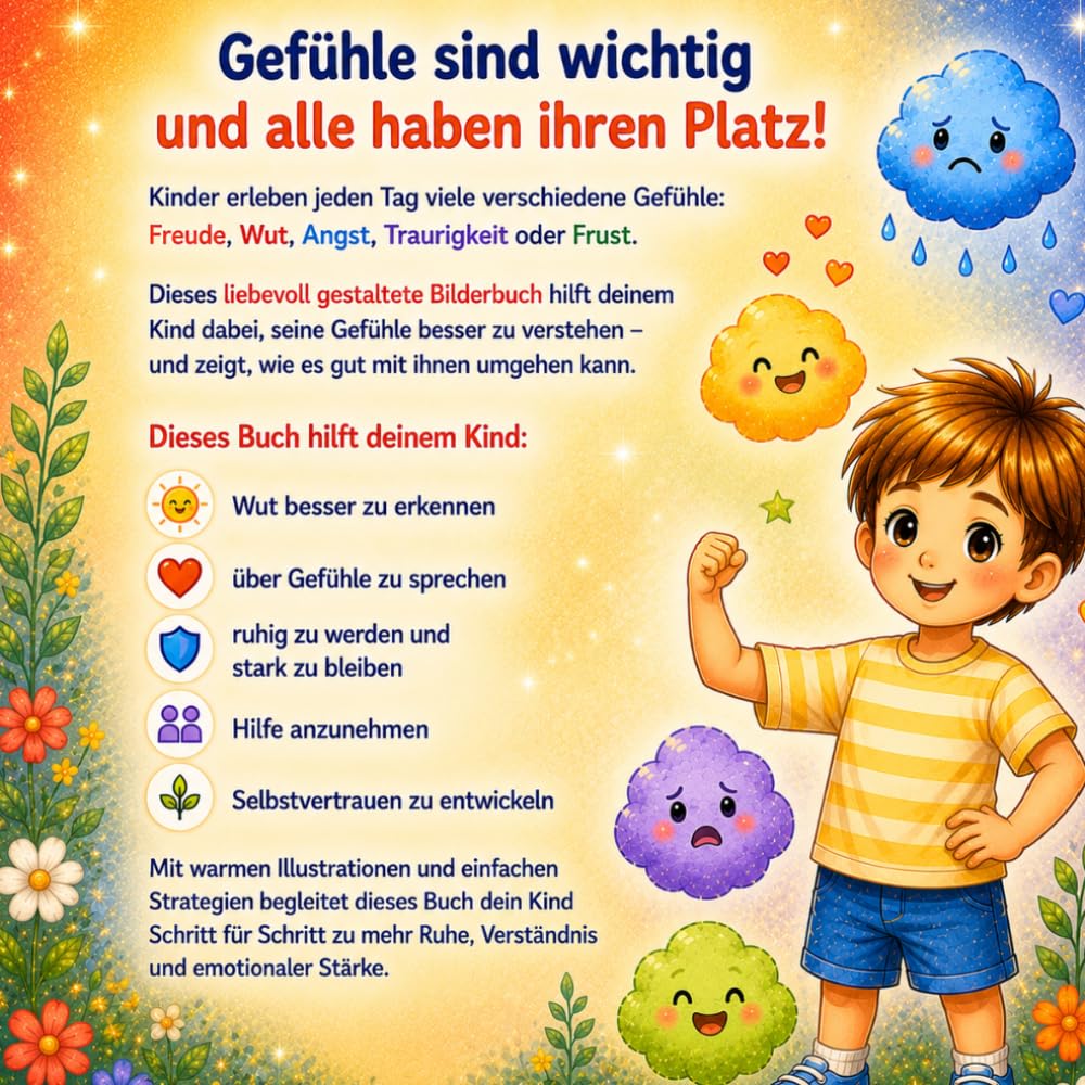 Ich kann meine Wut kontrollieren: Ein Bilderbuch für Kinder über Wut, Gefühle und ruhig werden (ab 3 Jahren)