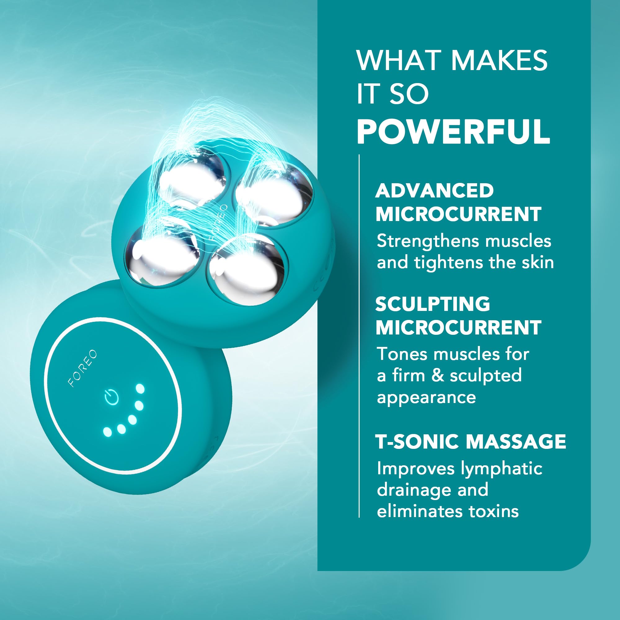 FOREO BEAR 2 body Dispositivo corpo tonificante con microcorrente + Siero corpo conduttivo rassodante SUPERCHARGED - Massaggiatore anticellulite per linfodrenaggio - Rassoda, leviga e scolpisce