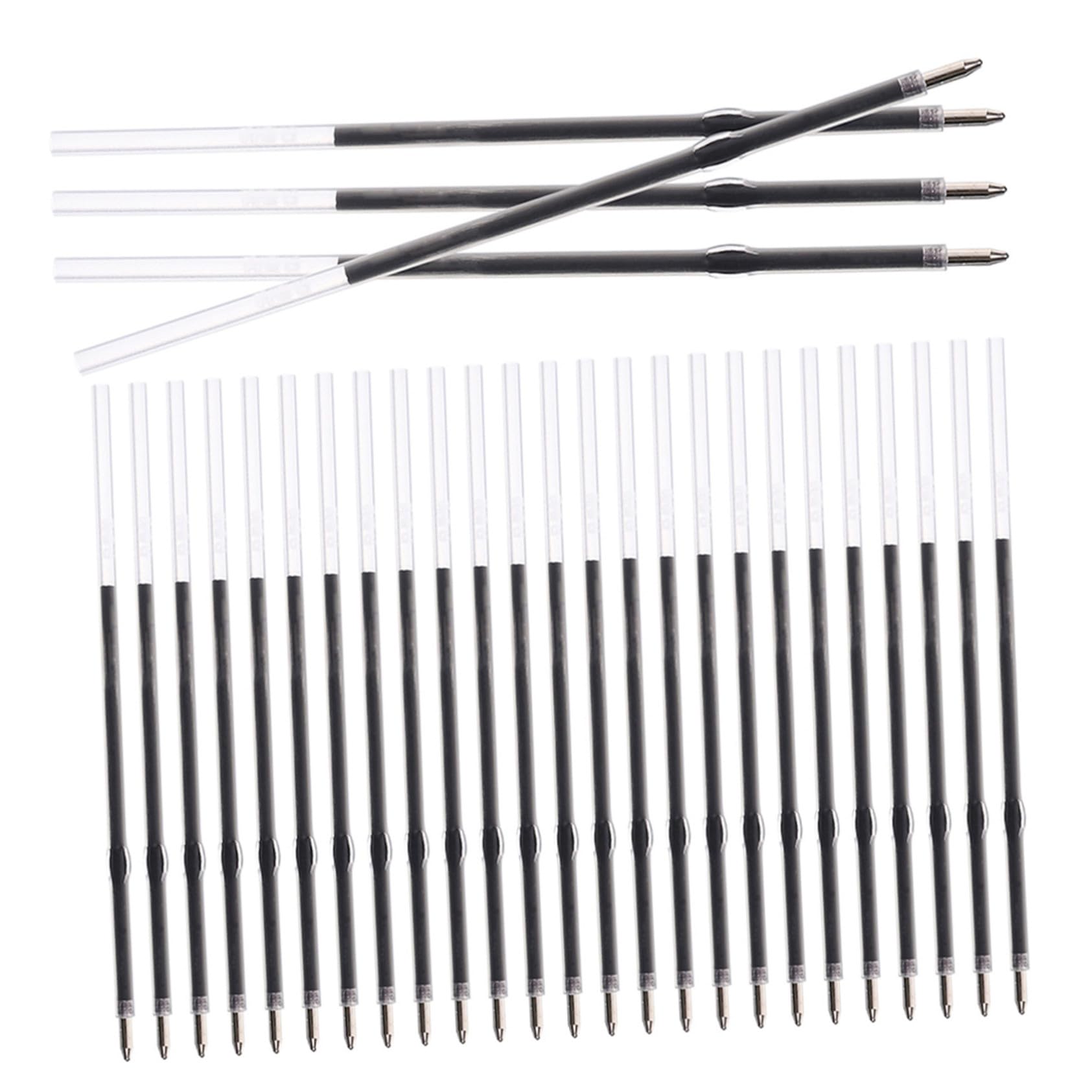Recharge stylo bille noir haute précision NUOBESTY compatible stylos rétractables d'écriture - 8