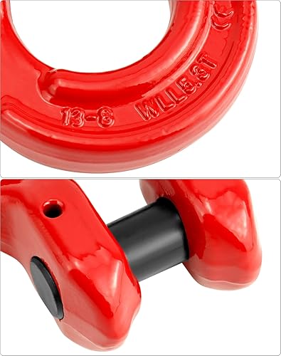 Miniatura 4 de QWORK Grado 80 de enlace de acoplamiento Omega, 2 unids 12000 lbs Capacidad de carga 58" conector de horquilla