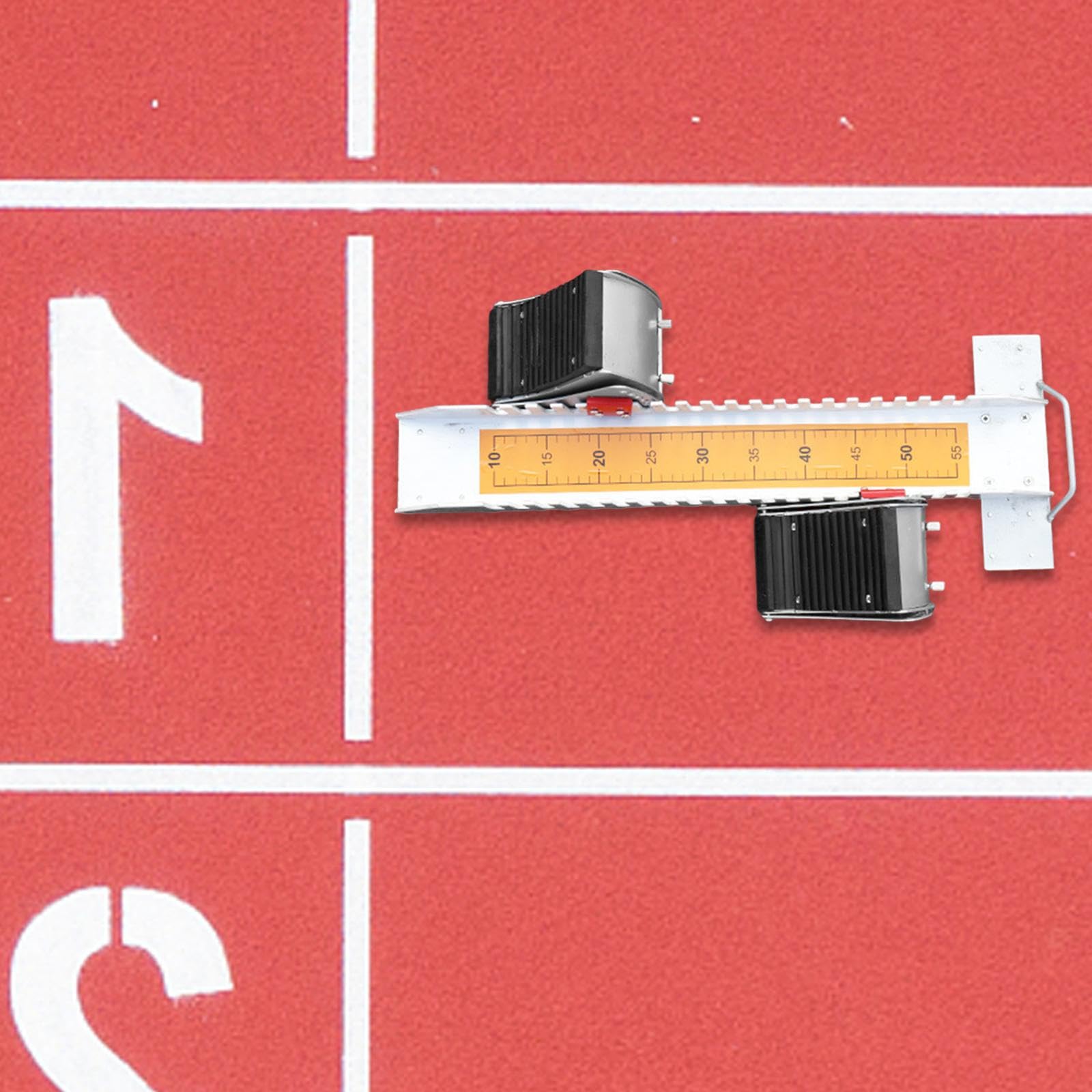 Bloque de Salida de Atletismo de Aluminio con 4 Ángulos Ajustables Equipo de Asistencia para Velocistas Portátil Antideslizante Adecuado para
