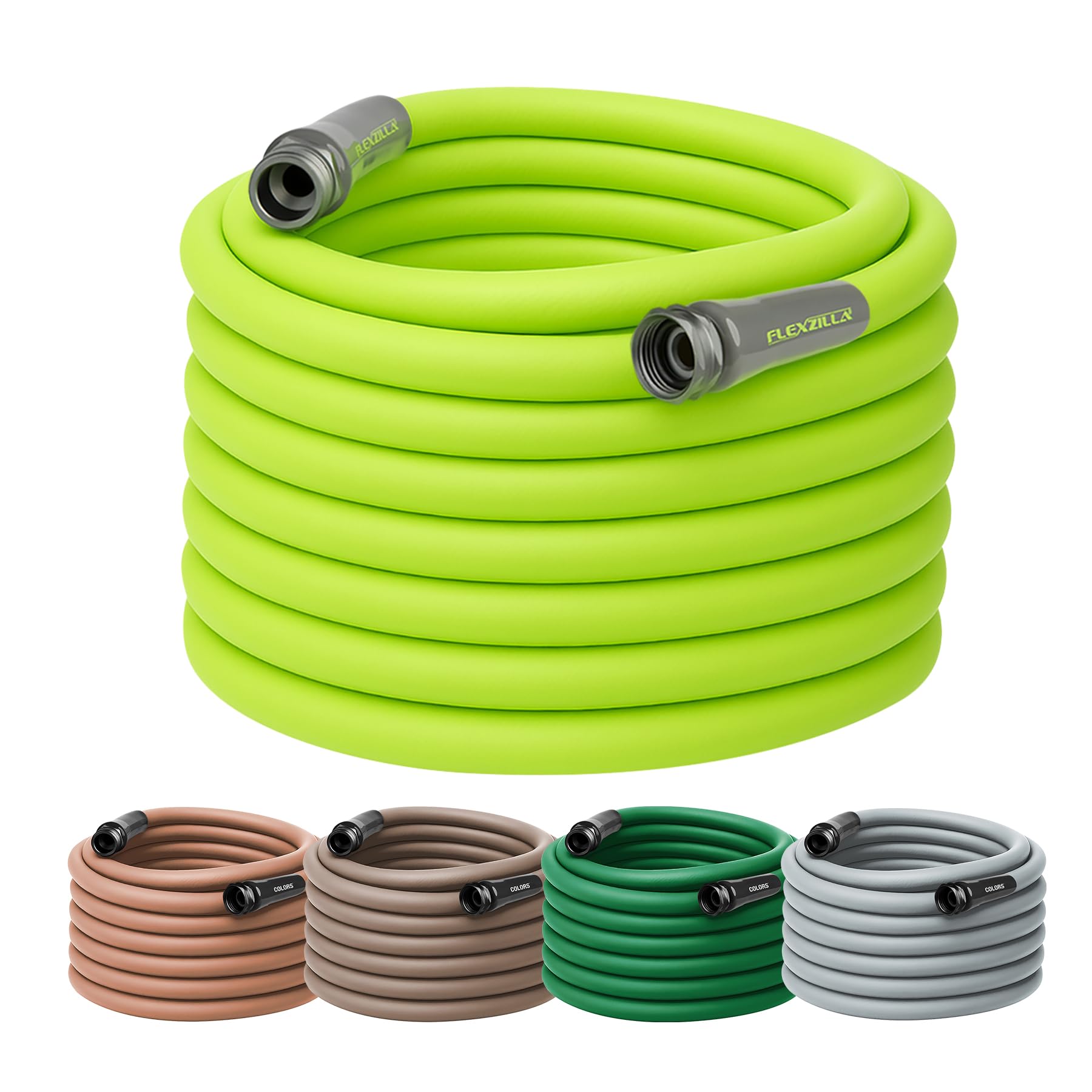 Flexzilla Garden Hose 5/8 in. x 100 ft., Lightweight All-Weather Water Hose, Durable and Flexible, Leak-Free Connections