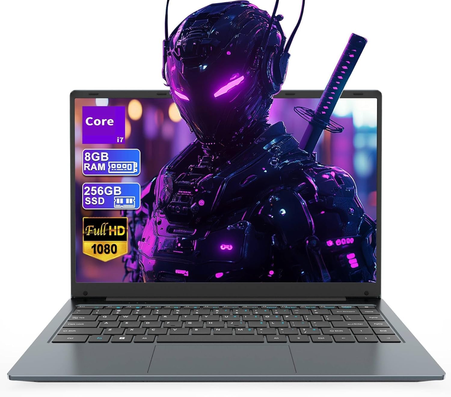 Laptop Portatile Core I7 14,1 Pollici FHD IPS – 8GB RAM, 256GB SSD, WiFi 5, Bluetooth 4.2, 1,37 Kg, Batteria 4500 MAh