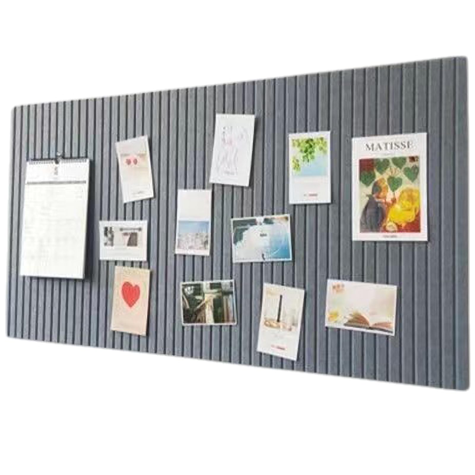 XIUCAI Color Self-Adhesive Felt Pin Board, Modern Aesthetic Home Decor Wall Display Board, for Office Workplace Classroom Kids Room, with Push Pins,Dark Gray,120 * 240cm