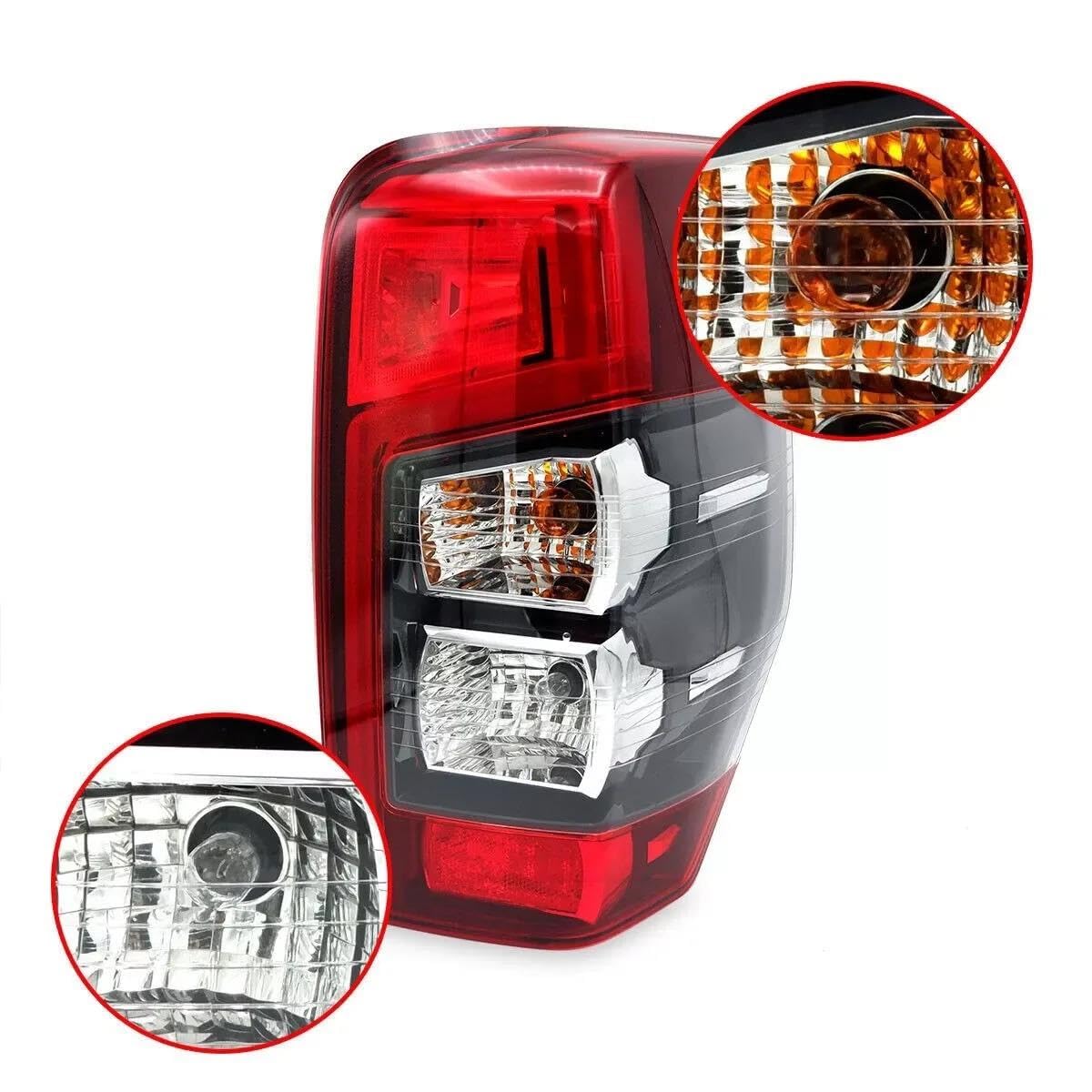 Auto Fanale Posteriore Per Mitsubishi L200 Per Triton 4WD 2019-2024 Accessori Per Auto Fanale Posteriore A LED Luce Di Stop Luce Di Retromarcia E Freno Posteriore Luce Riflettore Paraurti(1pcs rights)