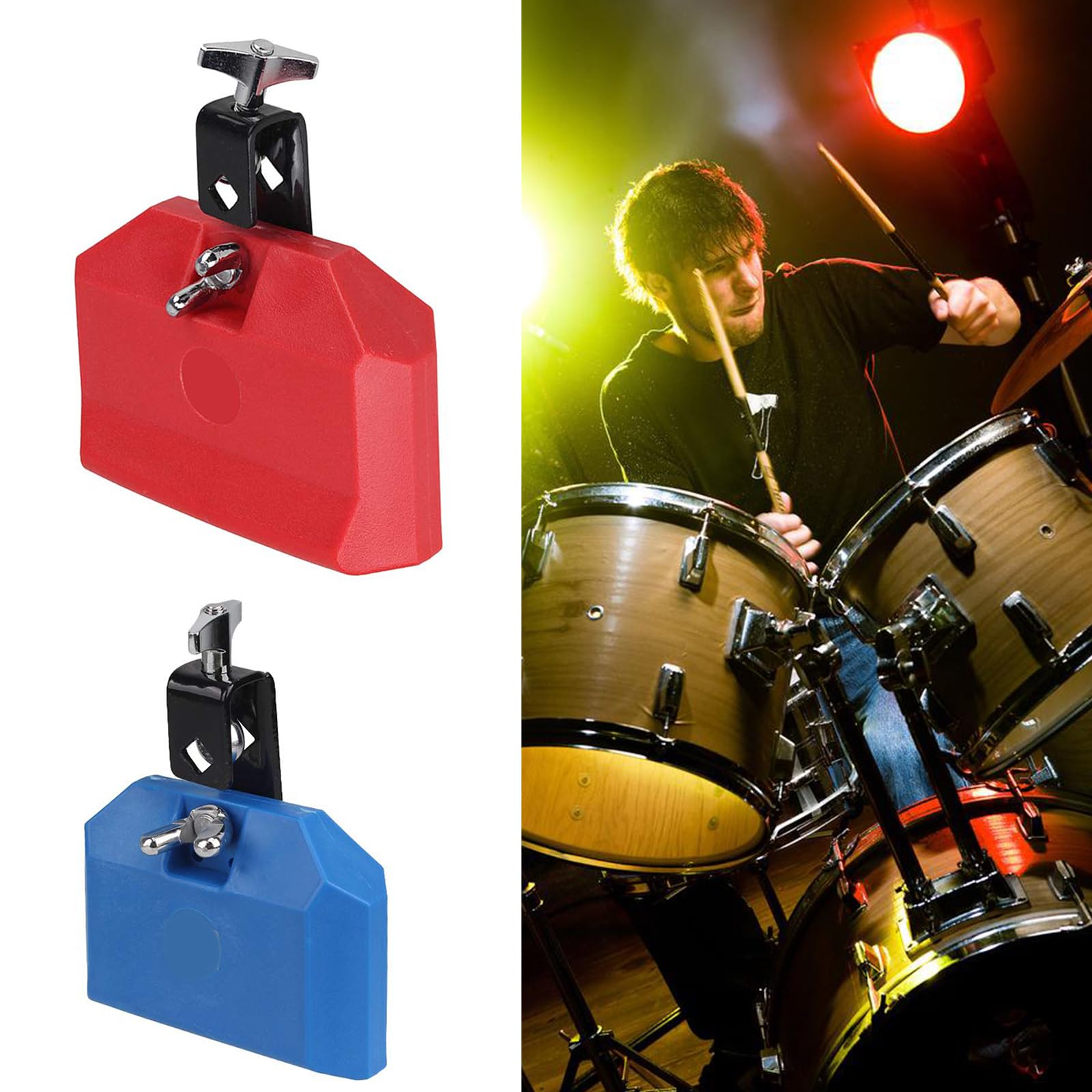 2 Pièces Claves De Rythmique En Plastique Outil De Percussion Compact Pour Activités Scolaires Accessoires De Batterie Répétitions De Groupe Claves D'éducation Musicale