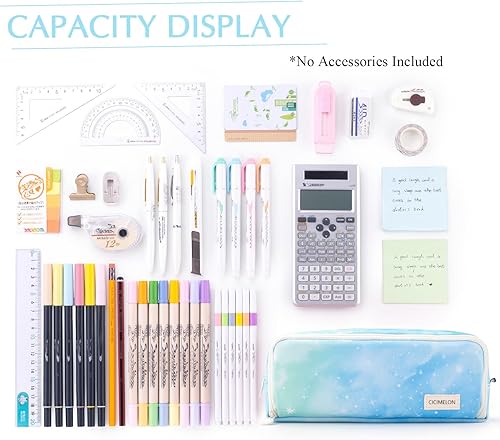 Miniatura 7 de CICIMELON Lapicera de gran capacidad con 3 compartimientos para la escuela, adolescente, niña y niño, hombre y mujer, Dream