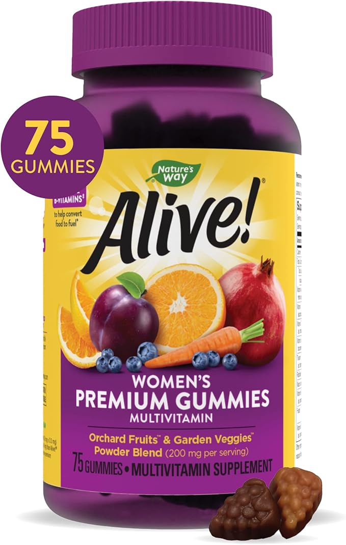 Amazon.com: Nature’s Way Alive! Premium Women’s Gummy Multivitamins ...