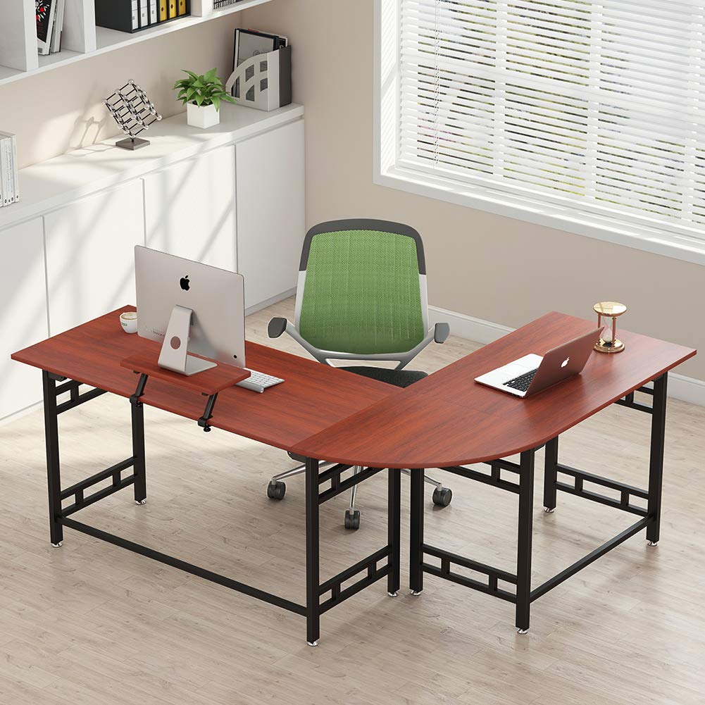 Buy Tribesigns 67 inch Large Modern LShaped Desk Corner Computer