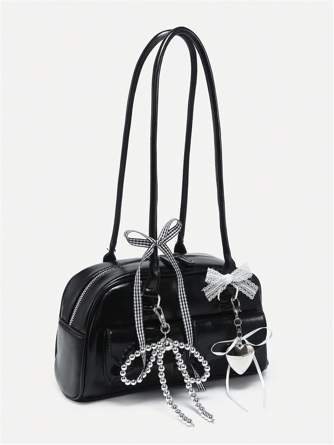 GORGLITTER Women's Y2k Bow Coquette Purse Kawaii Shoulder Bag Cute Aesthetic Japanese Bag - Image 3