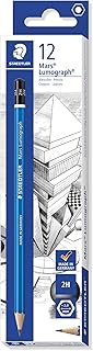 STAEDTLER Mars Lumograph Lápis, azul (2H, 12 unidades)