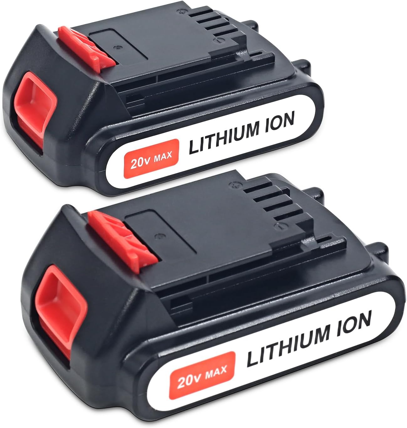 LBXR20 2Packs 20V Lithium Ion Battery Replace Battery for Black and Decker 20 Volt Max Battery LB20 LBX20 LBX4020Cordless Power Tools (4.0Ah)