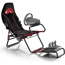 RACGTING Foldable Racing Simulator Cockpit with Seat for Small Apartment