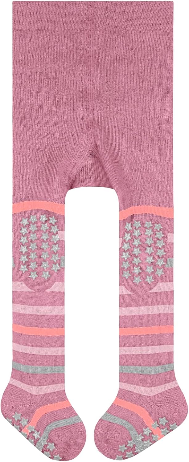 FALKE Calze Da Casa Unisex Bambini - Stripe B HP, Cotone, Suola Antiscivolo, Rosa, 62-68