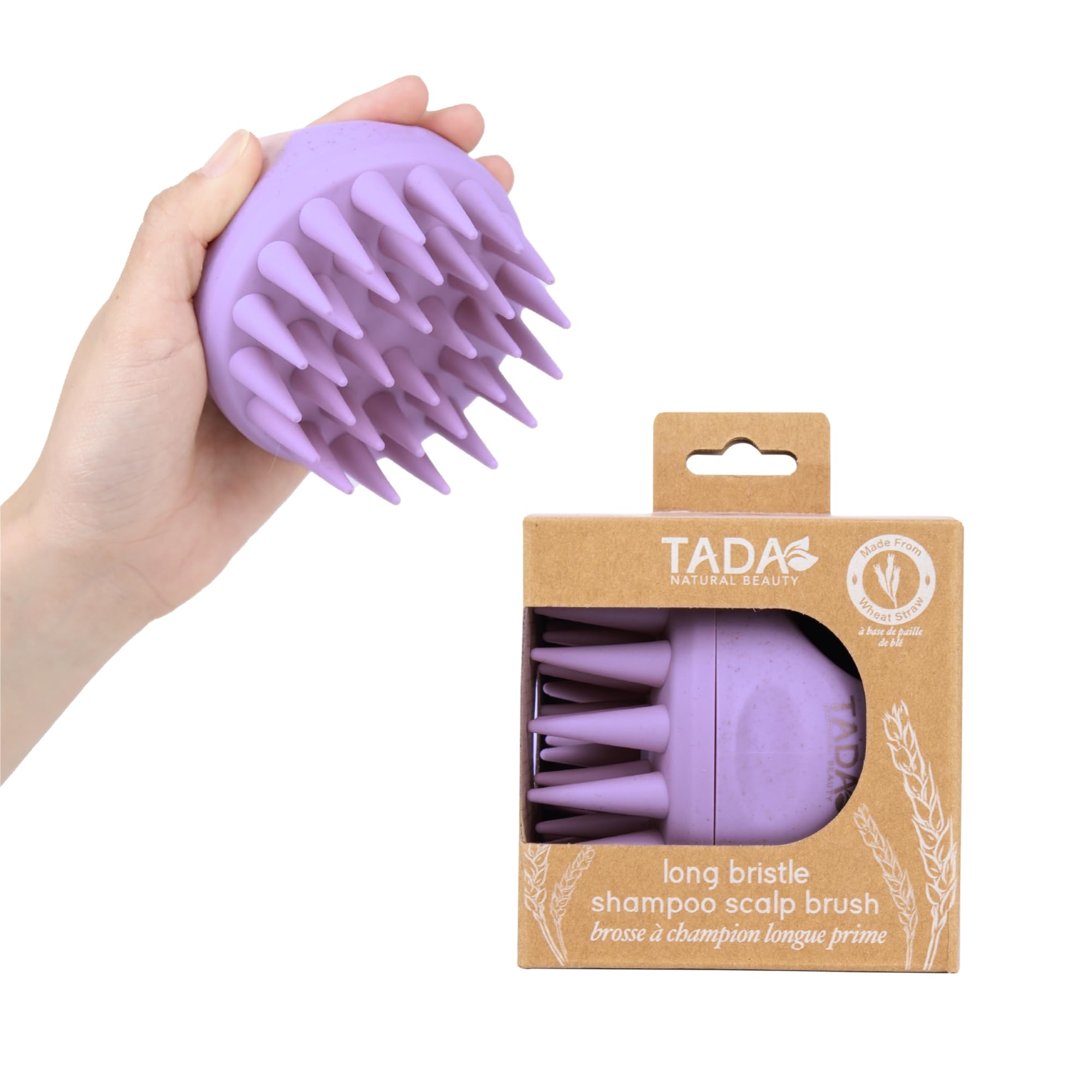 Amazon.com: TADA Natural Beauty Long Bristle Shampoo Brush I Scalp