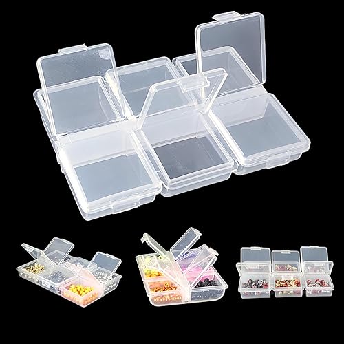 Miniatura 3 de Aventik 2 cajas de aparejos de pesca, cajas de plástico para aparejos de pesca, caja organizadora de almacenamiento (caja de aparejos de gancho 9C)