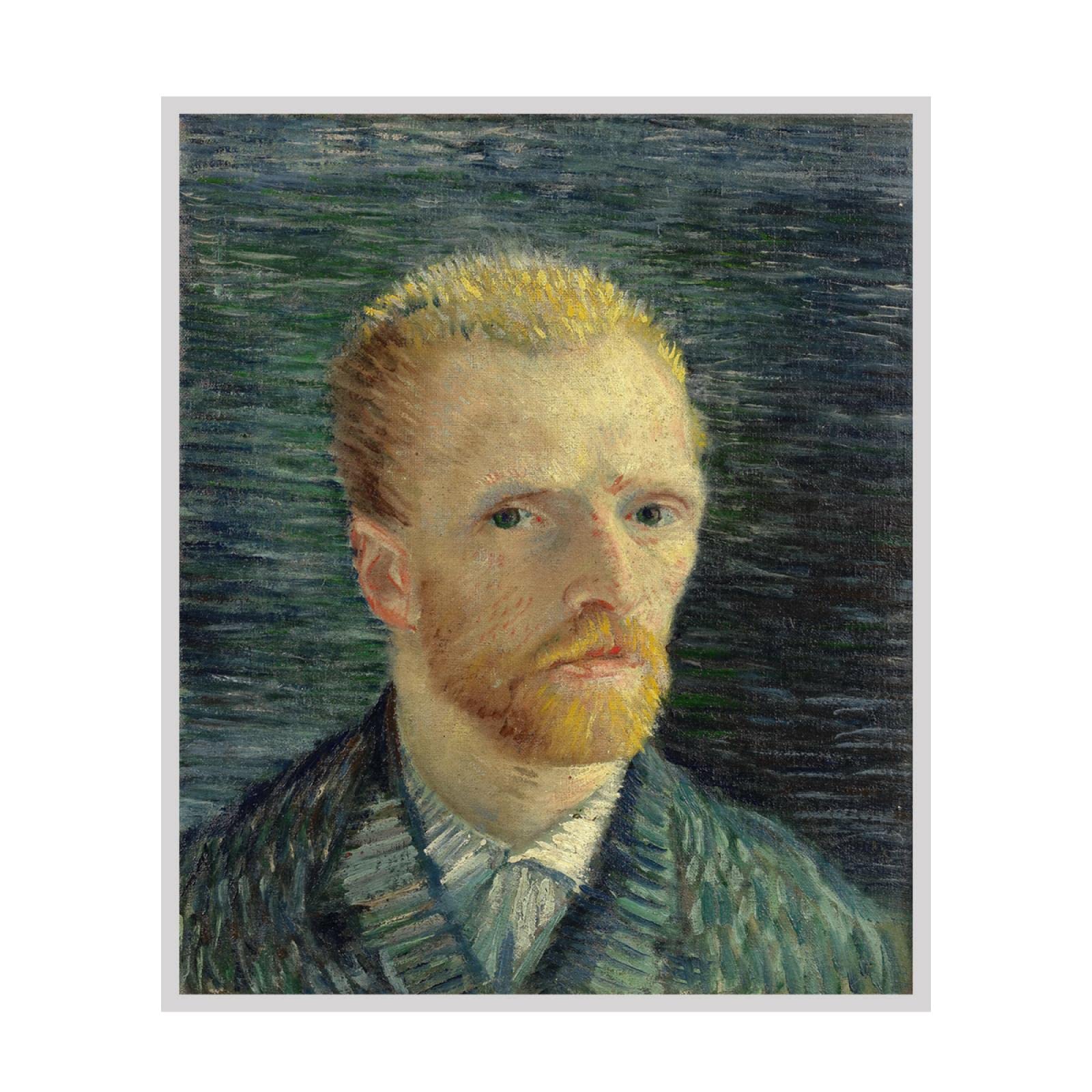 Amazon｜有名な絵画のヴァンゴッホ自画像レプリカ特大フィギュア