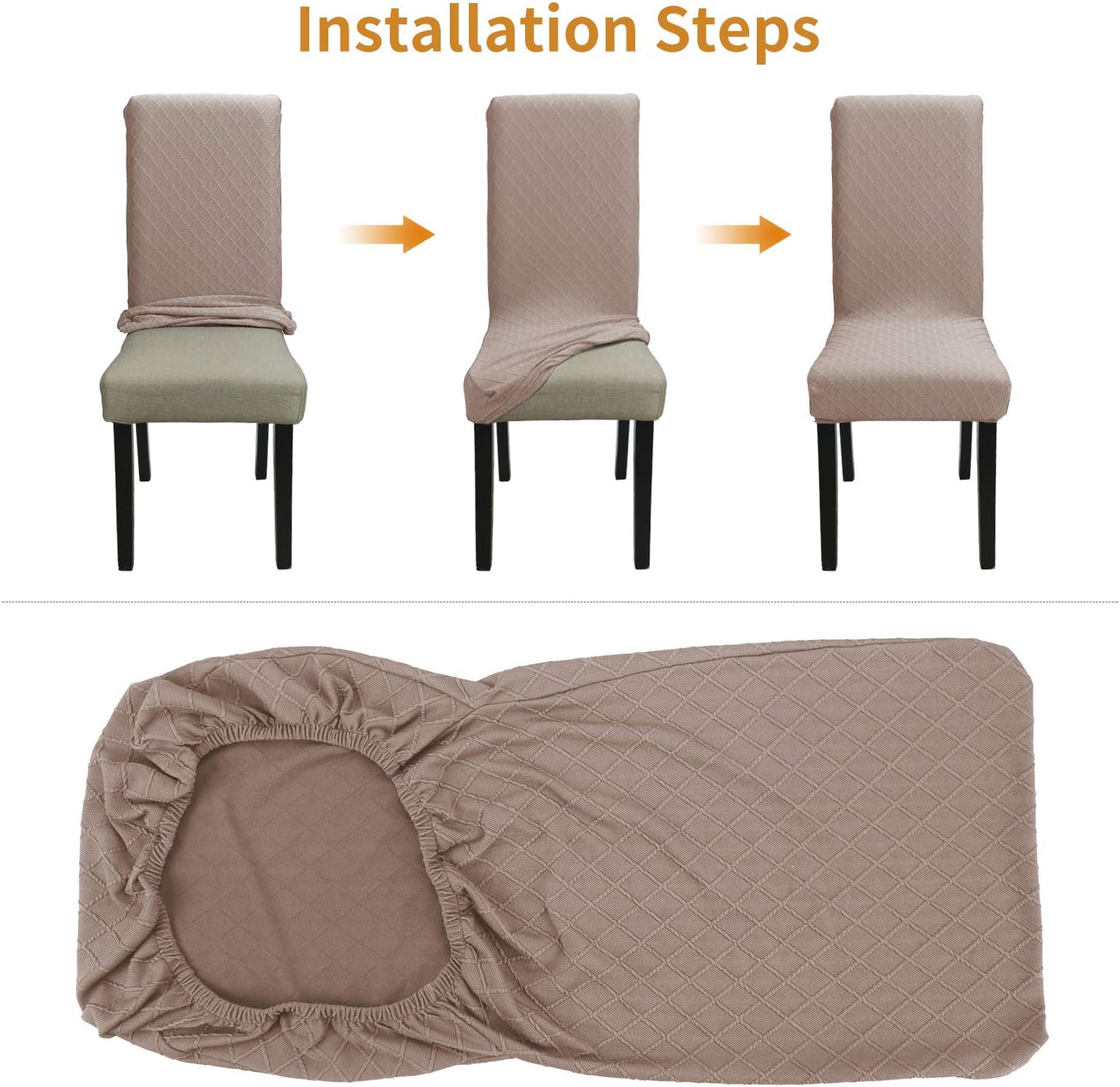 40% Off Discount YISUN Modern Stretch Dining Chair Covers Removable Washable Spandex Slipcovers for High Chairs 4/6 PCs Chair Protective Covers (Light Brown, 4 PCS) Promo 40% OFF YISUN Modern Stretch Dining Chair Covers Removable Washable Spandex Slipcovers for High Chairs 4/6 PCs Chair Protective Covers (Light Brown, 4 PCS)