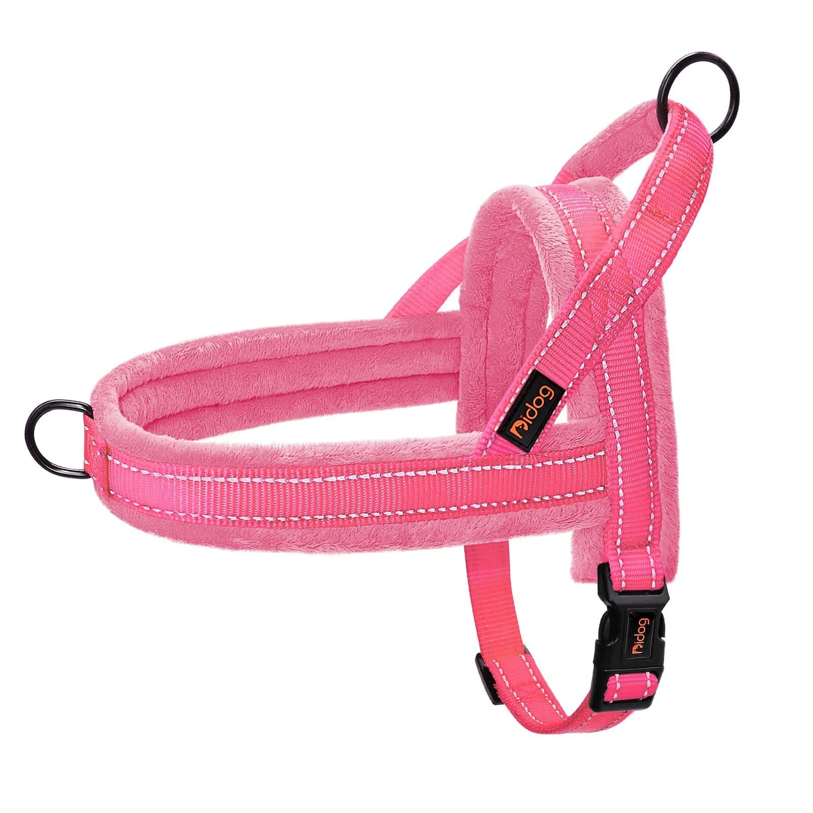 Didog No Pull Dog Harness with Soft Flannel Padded,Reflective & Quick Fit Light Weight Dog Strap Vest Harness,Easy for Walking Training for Small & Medium and Large Dogs(Pink,S) โ image 1