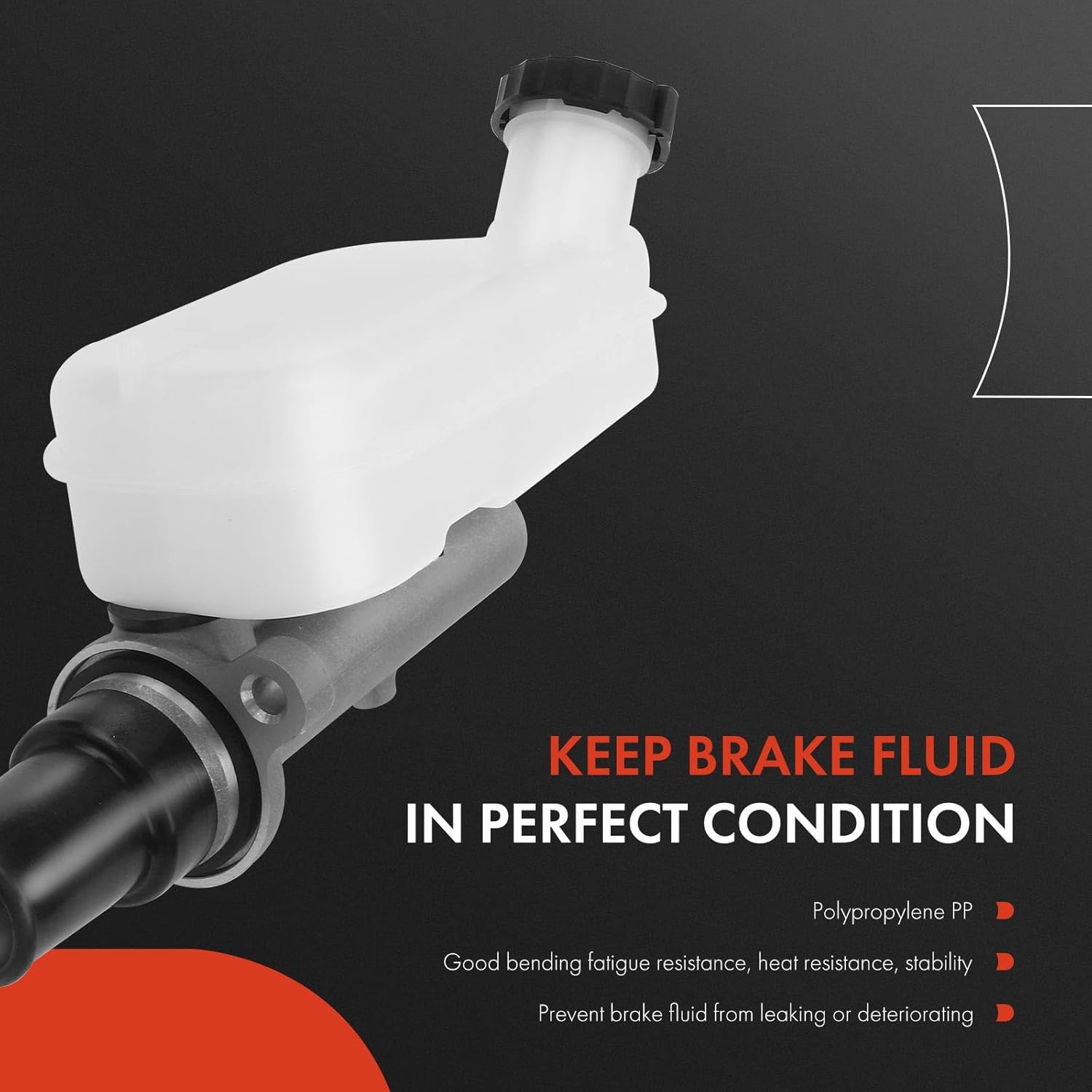 A-Premium Brake Master Cylinder with Reservoir and Cap Compatible with Chrysler and Dodge Vehicles - Town & Country, Voyager, Caravan, Grand Caravan, 2001-2002, w/Traction Control - Replaces 4721565AA