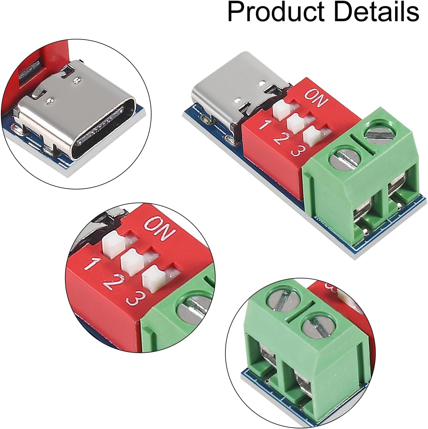 UMLIFE 2PCS USB-C PD Trigger Board Module PD/QC Decoy Board Fast Charge USB Type-c to 12v High Speed Charger Power Delivery Boost Module image 3