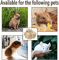 Vista 7 de Mezcla natural de materiales de anidación de pájaros, 4 tipos de materiales, proporción profesional a juego con almohadillas