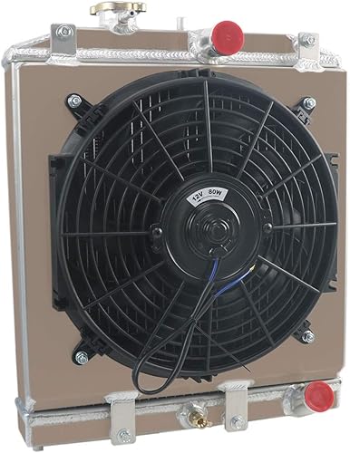 Miniatura 3 de ALLOYWORKS - Radiador de aluminio de 4 filas + cubierta de ventilador + relé para Honda Civic CRX EG EKDEL SOLINTEGRA B16 B18 D15 D16