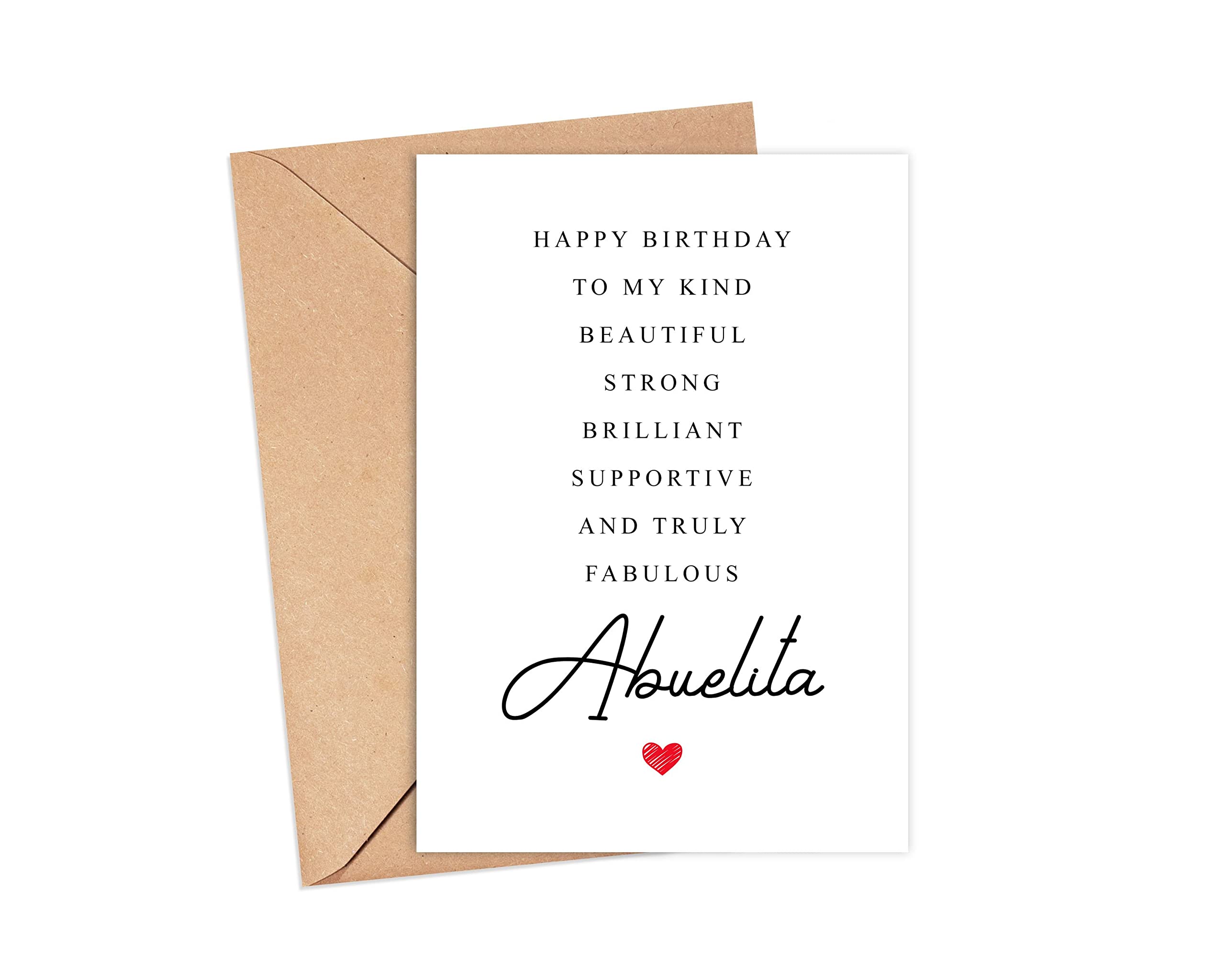 Buy Abuelita Birthday Card Poem Amazing Abuelita Gift Birthday Card