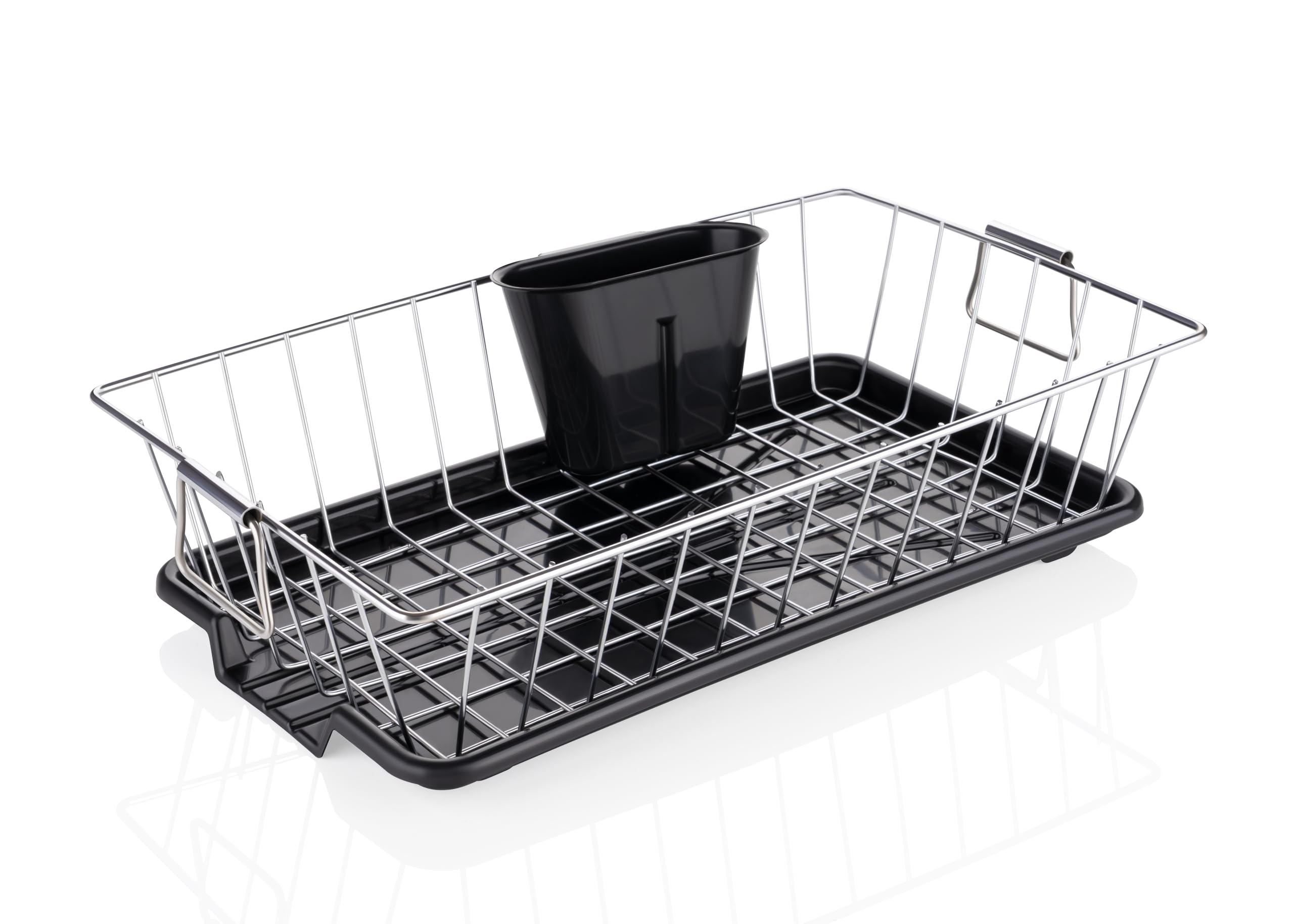 RADIANT Basket Drainer & Dish Drainer Basket for Kitchen/Utensil Stand for Kitchen/Dish Drying Rack with Drainer/Bartan Stand/Dish Rack (17 x 9 Inches - Black) discount deal